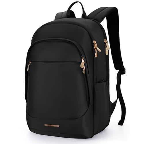 Live At Space - Travel Laptop Backpack For 17 3 Carry On With Usb Charging Hole Water Resistant College Bookbag Large Capacity - 01-black-15.6 Inch