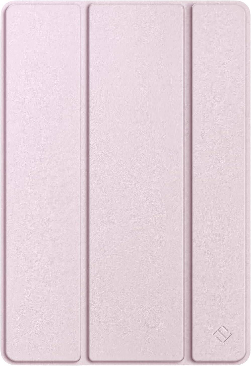 Alt View 5. Fintie - Slim Case for Samsung Galaxy Tab S10+ / Tab S9 FE+ / Tab S9+, Clear Transparent Back Shell Shockproof Cover - Pink.