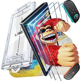 PARKER SLATER - 3-pack Nintendo Switch 2 tempered glass screen protectors, 2025 upgrade with anti-glare, auto alignment