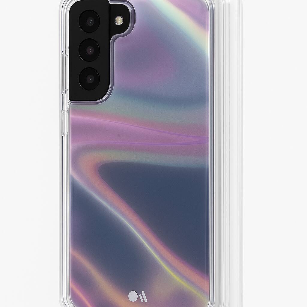 Back. Case-Mate - Case-Mate SOAP Bubble Case for Samsung Galaxy S21 Plus 5G - Iridescent - Multicolor.