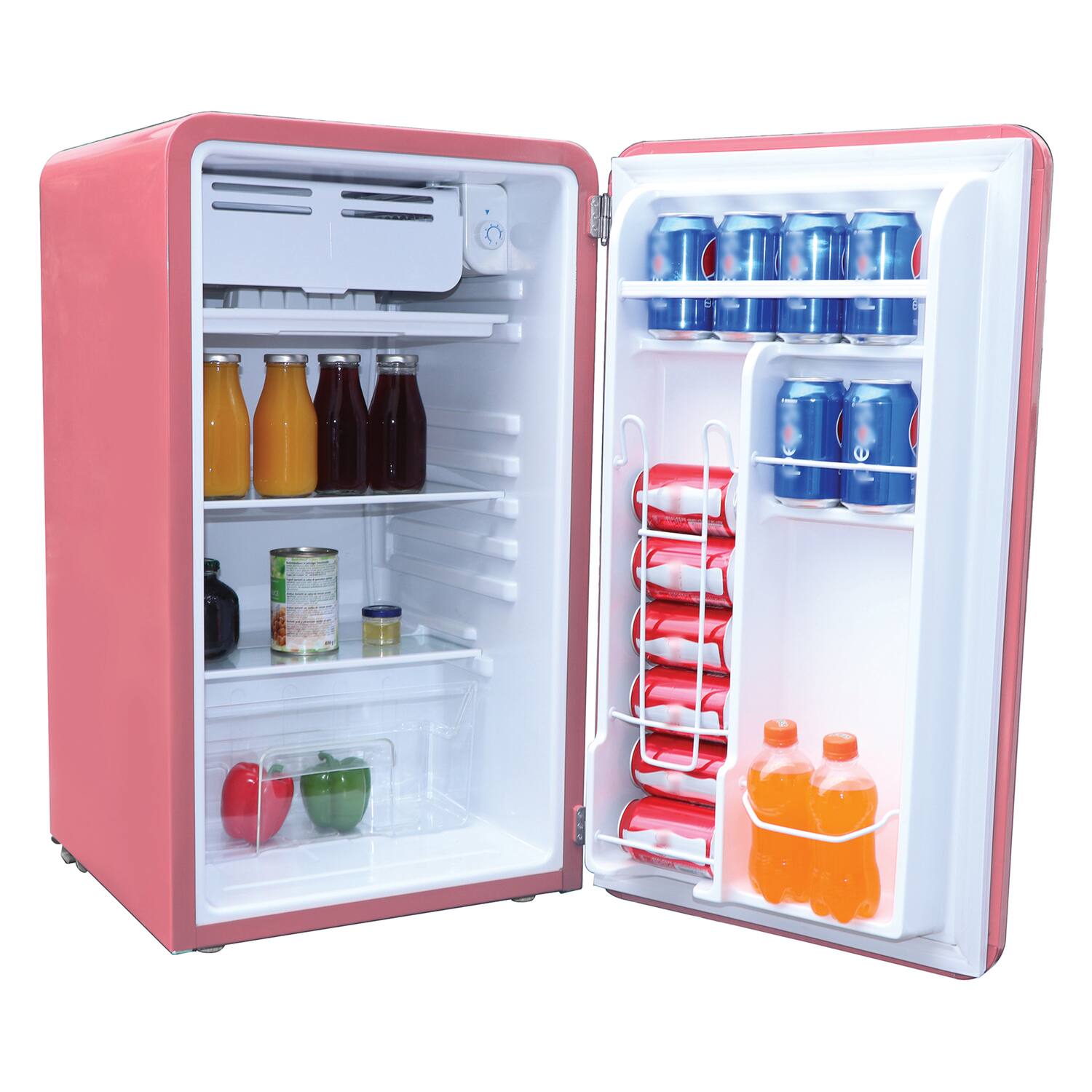 Alt View 4. Frigidaire - Frigidaire Efr372-b-pink 3.2-cu.-ft. 60-watt Retro Compact Refrigerator (pink) - pink.