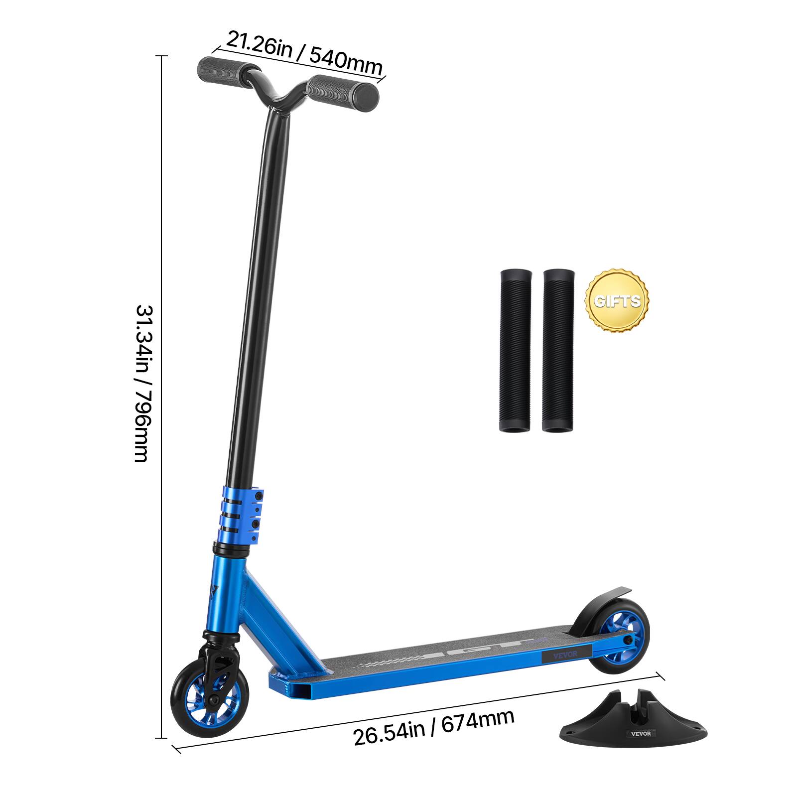 21.26in / 540mm  
31.34in / 796mm  
26.54in / 674mm  

GIFTS  

VEVOR