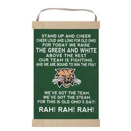 Jardine - Ohio Bobcats 12'' x 20'' Fight Song Banner Sign - Green