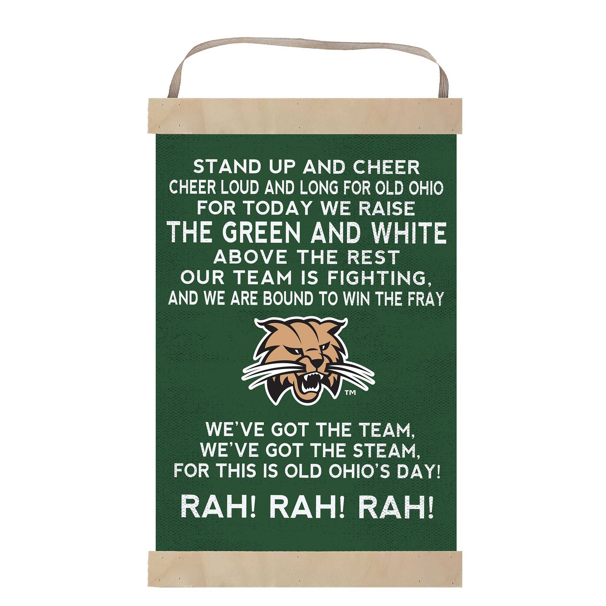 Ohio Bobcats 12'' x 20'' Fight Song Banner Sign