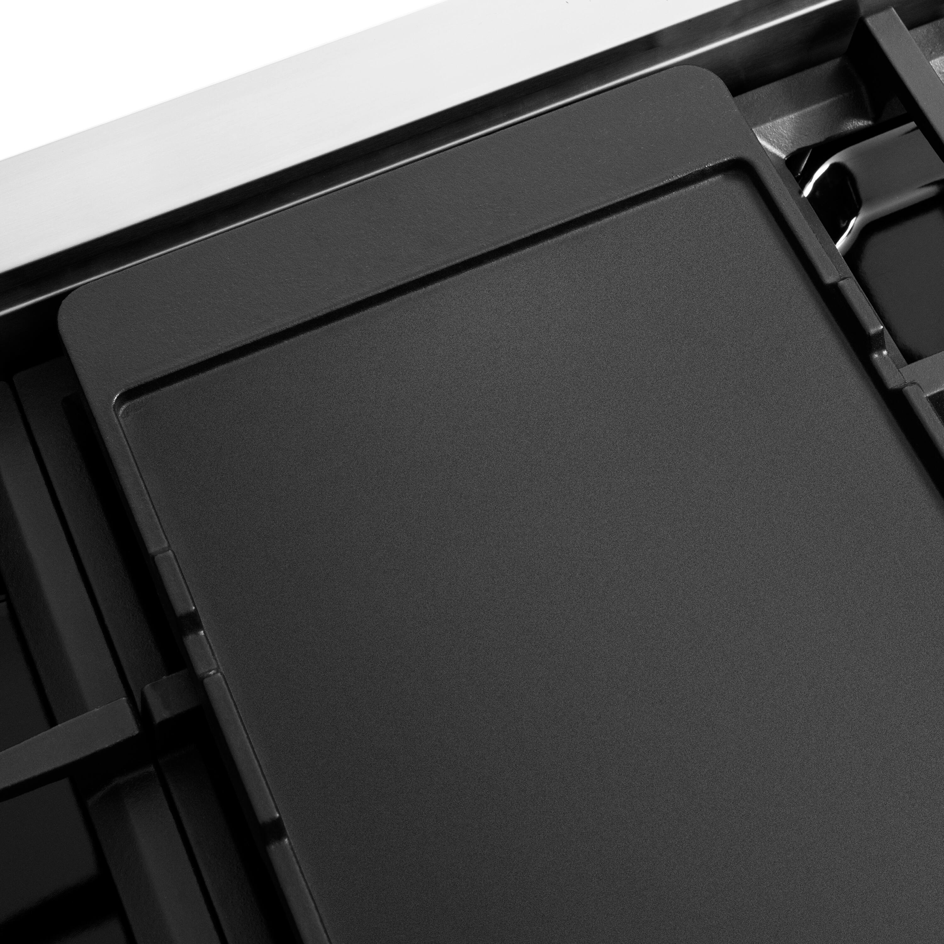 Alt View 16. ZLINE - 48 in. 6.7 cu. ft. Classic Freestanding Gas Range with 8 Burner DuoPro Cooktop and Dual Ovens with White Matte Doors - White Matte.