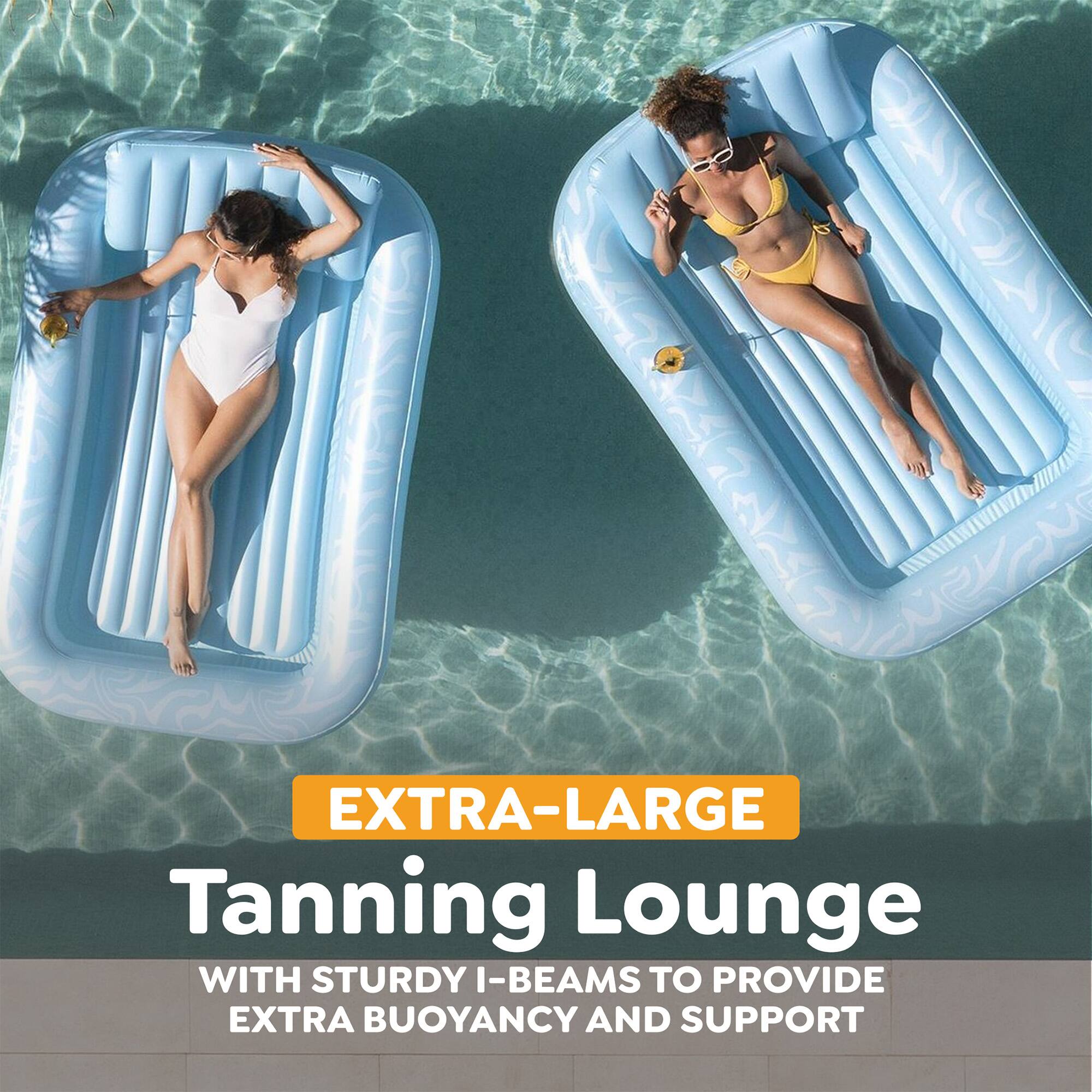 EXTRA-LARGE Tanning Lounge  
WITH STURDY I-BEAMS TO PROVIDE EXTRA BUOYANCY AND SUPPORT