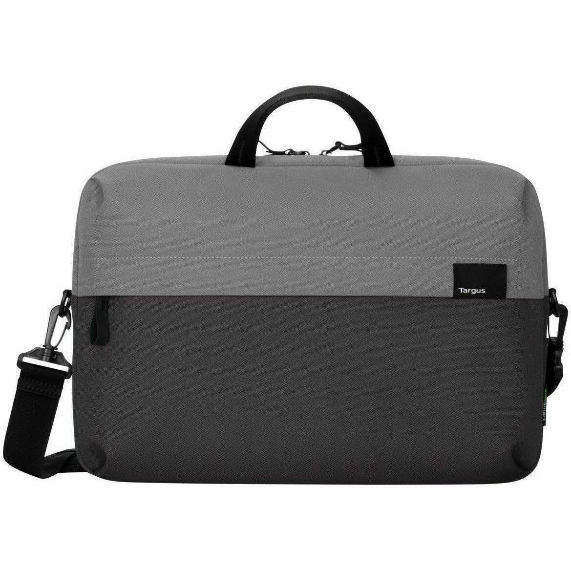 Alt View 5. Targus - Targus Sagano EcoSmart TBS574GL Carrying Case (Slipcase) for 14" Notebook - Black/Gray - Bump Resistant, Scratch - Black/Gray.