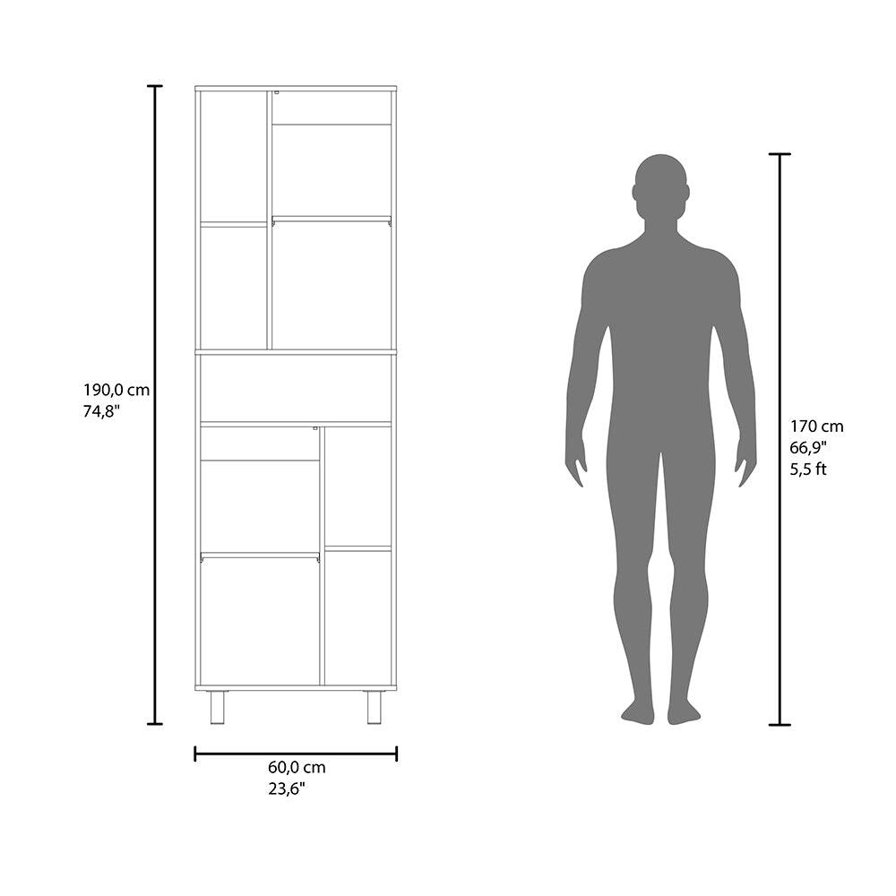 190,0 cm  
74,8"  

170 cm  
66,9"  
5,5 ft  

60,0 cm  
23,6"