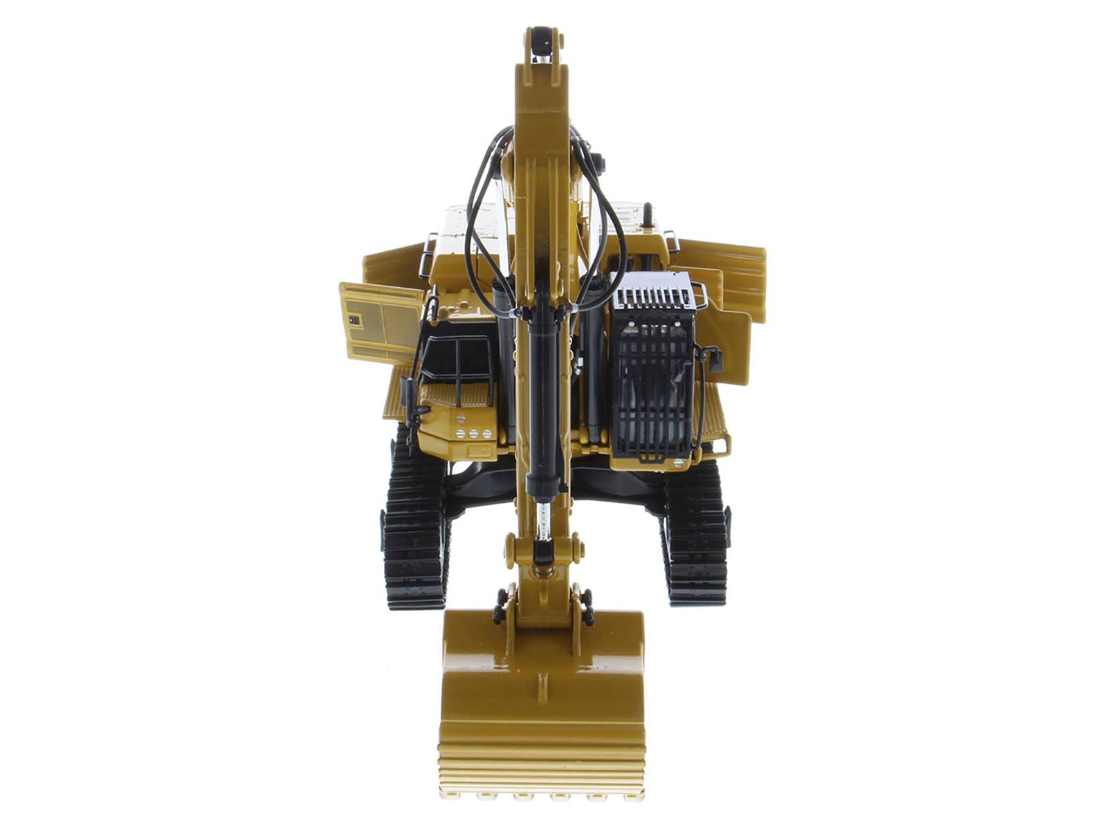 Alt View 7. Diecast Masters - CAT Caterpillar 395 Next Generation Hydraulic Excavator Yellow w/Operator & Tools 1/50 Diecast Model by Diecast Masters.