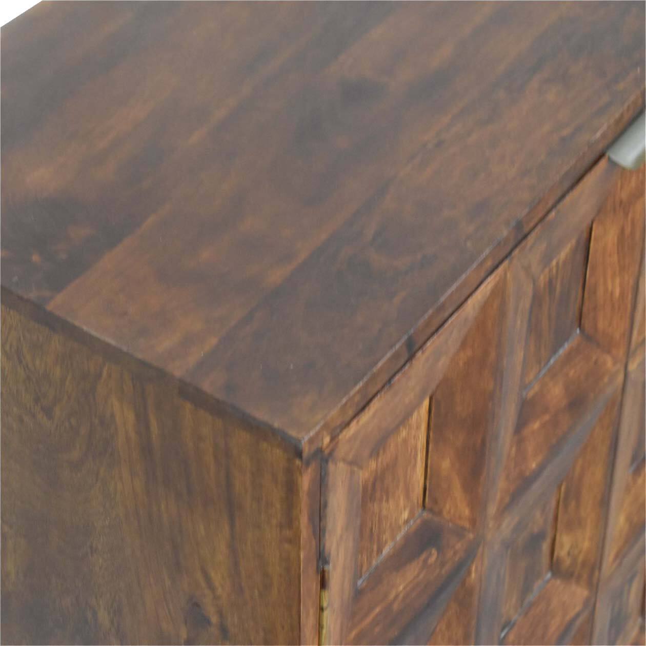 Alt View 2. Artisan Furniture - Artisan Furniture Solid Wood Quad Cabinet, Brown - Brown.