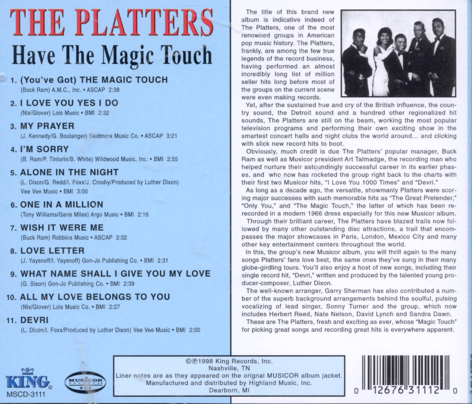 Best Buy The Platters Have the Magic Touch [CD]