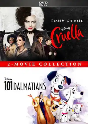 Front. Cruella / 101 Dalmatians (Animated): 2-Movie Collection - DVD.