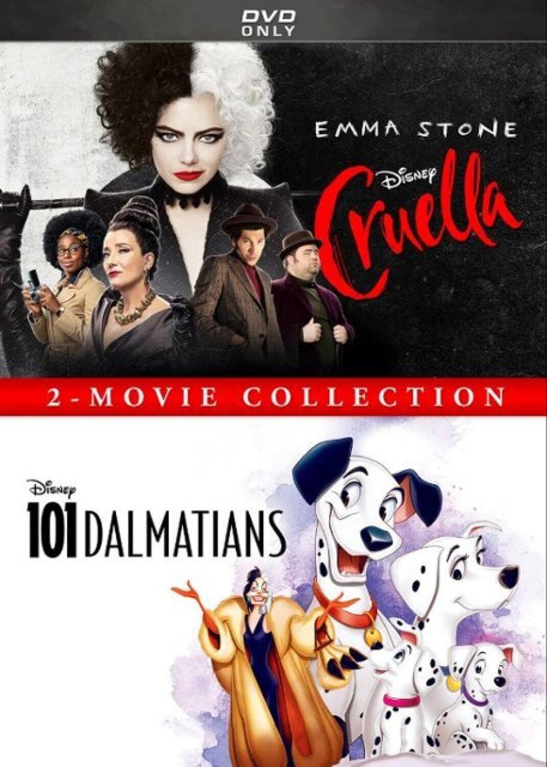 Front. Cruella / 101 Dalmatians (Animated): 2-Movie Collection   - DVD.