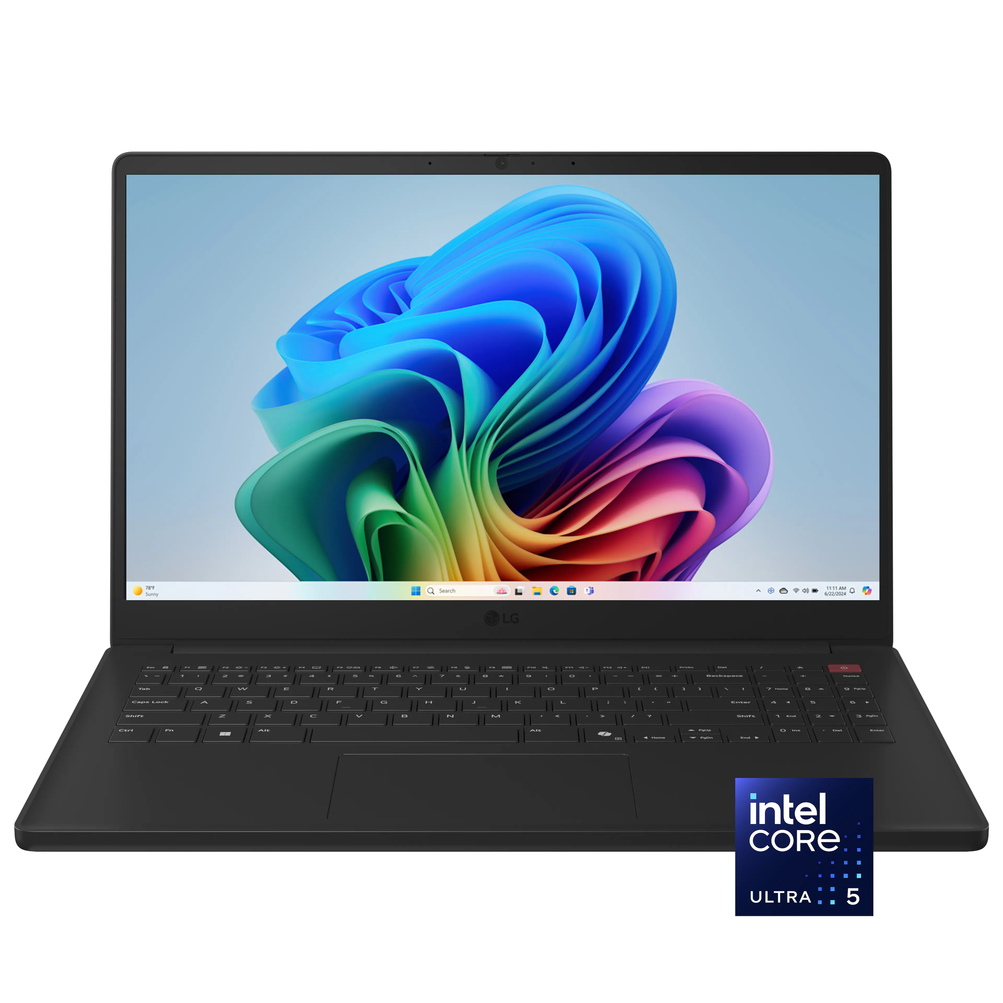 LG - gram Book 15" Touch-Screen Laptop FHD Intel Core Ultra 5 115U Processor with 32GB RAM - 512GB SSD - Titan Black