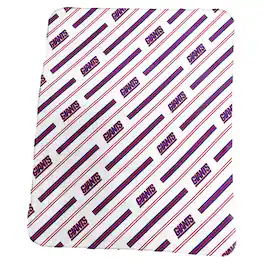 Logo Brands - New York Giants 50" x 60" Classic Vertical Stripe Fleece Throw Blanket - Multicolor