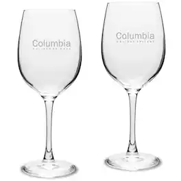 Jardine - Columbia Renegades 16oz. 2-Piece Traditional White Wine Glass Set - Multicolor