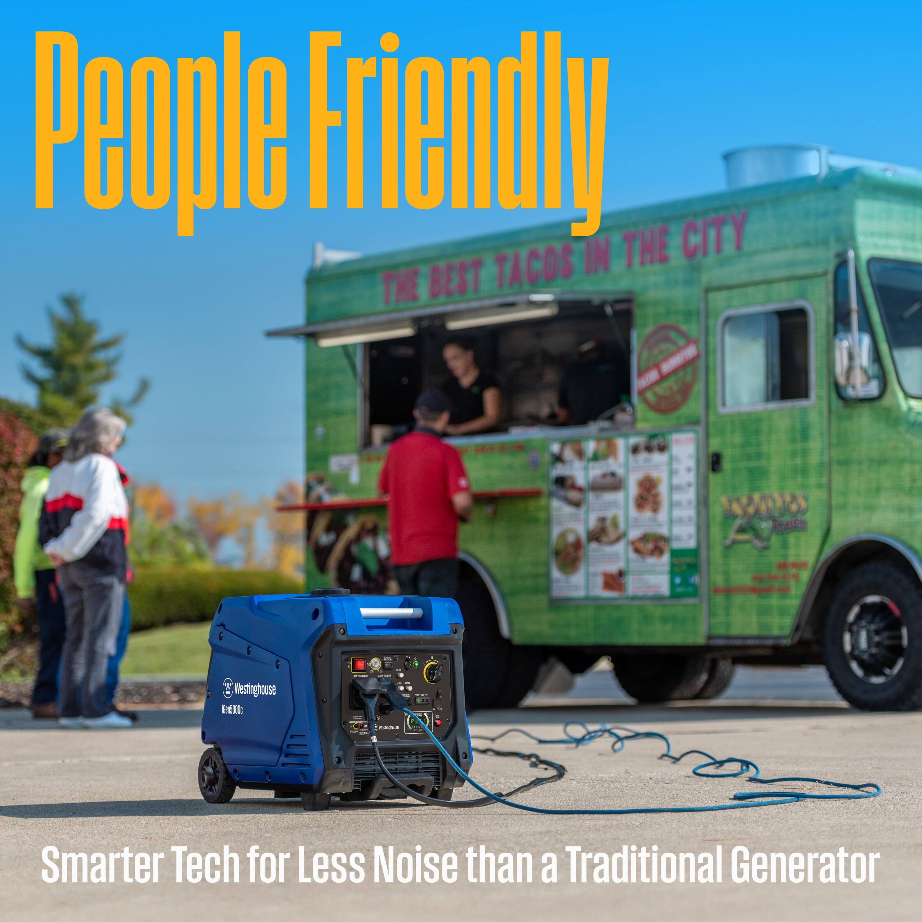 People Friendly

THE BEST TACOS IN THE CITY

Smarter Tech for Less Noise than a Traditional Generator