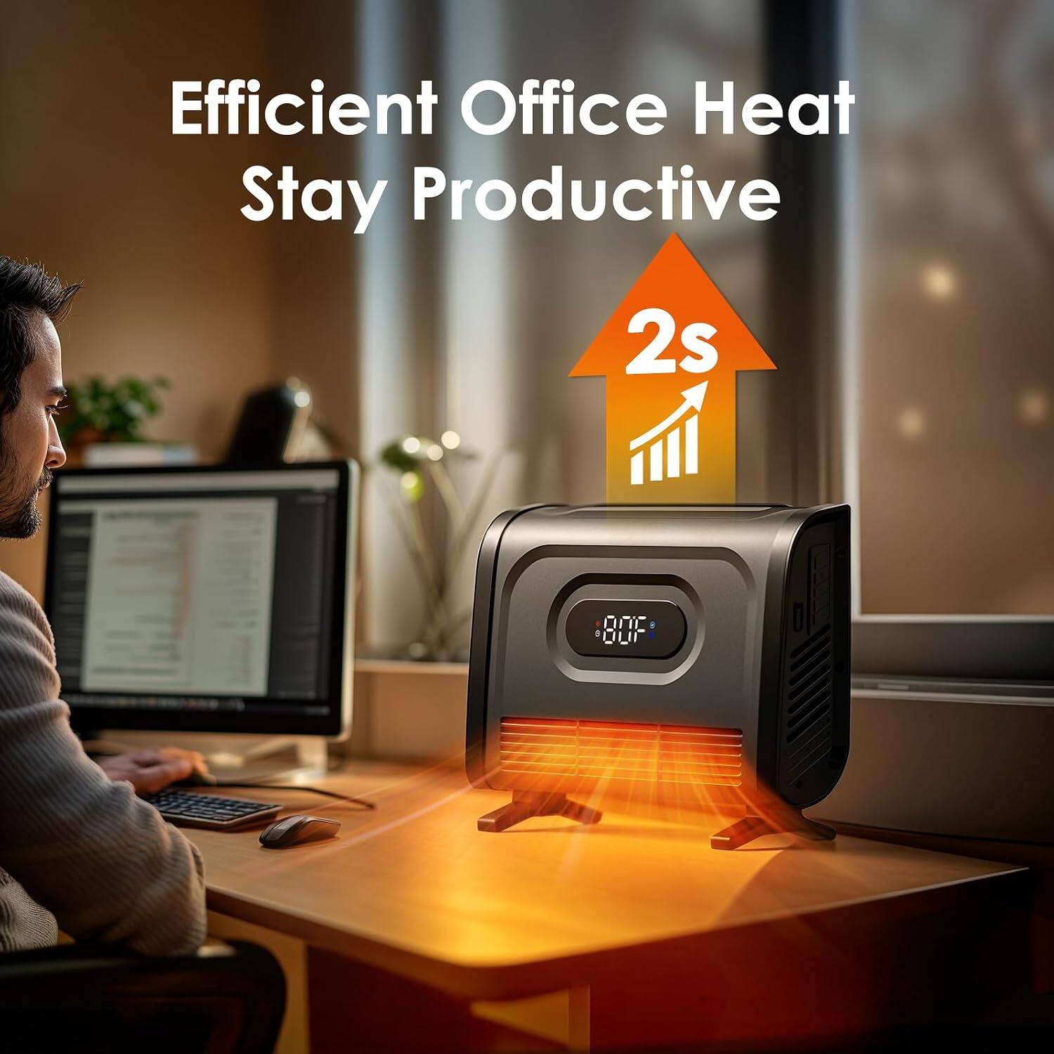 Efficient Office Heat Stay Productive  
2s