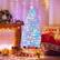 Alt View 11. Costway - 6 FT Pre-Lit Christmas Tree Fiber Optic Snow-Flocked with 220 Lights & Branch Tips - White.