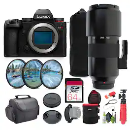 Leica - Vario-Elmar-SL 100-400mm f/5-6.3 Lens (L-Mount) + Bundle - Black