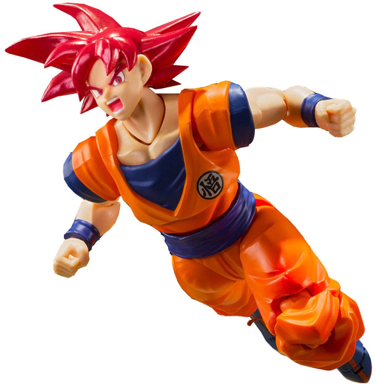 Alt View 12. Bandai - S.H. Figuarts - Super Saiyan God Son Goku - Saiyan God of Virtue  5.5" Figure.