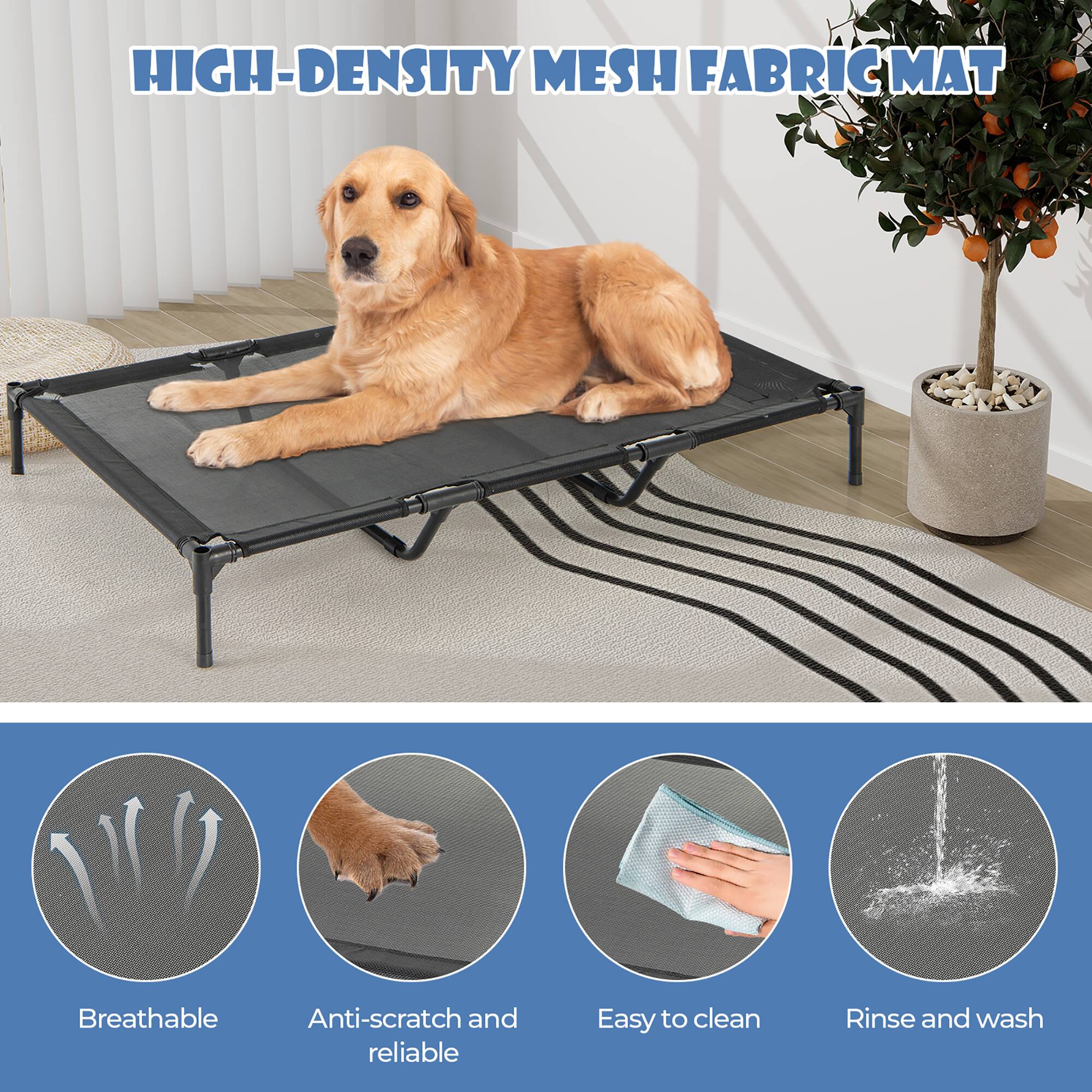 HIGH-DENSITY MESH FABRIC MAT

- Breathable
- Anti-scratch and reliable
- Easy to clean
- Rinse and wash