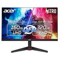 Acer - Nitro 27” LCD 4K UHD 320Hz 0.5ms FreeSync Premium Gaming Monitor with HDR (Display Port, HDMI) - Black - Front_Zoom