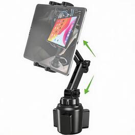 OMOMMD - Car Cup Holder Tablet Mount For 4 Ipad Phone Universal Truck With Adjustable Arm Pro 9 9 7 Air Mini Galaxy - Default