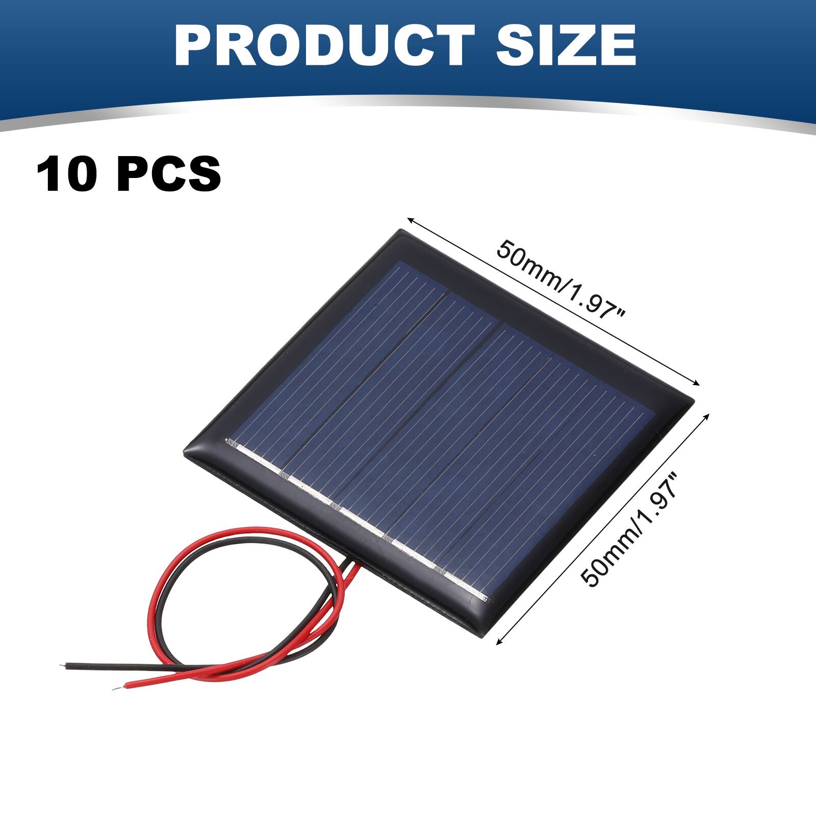 PRODUCT SIZE  
10 PCS  
50mm/1.97" x 50mm/1.97"