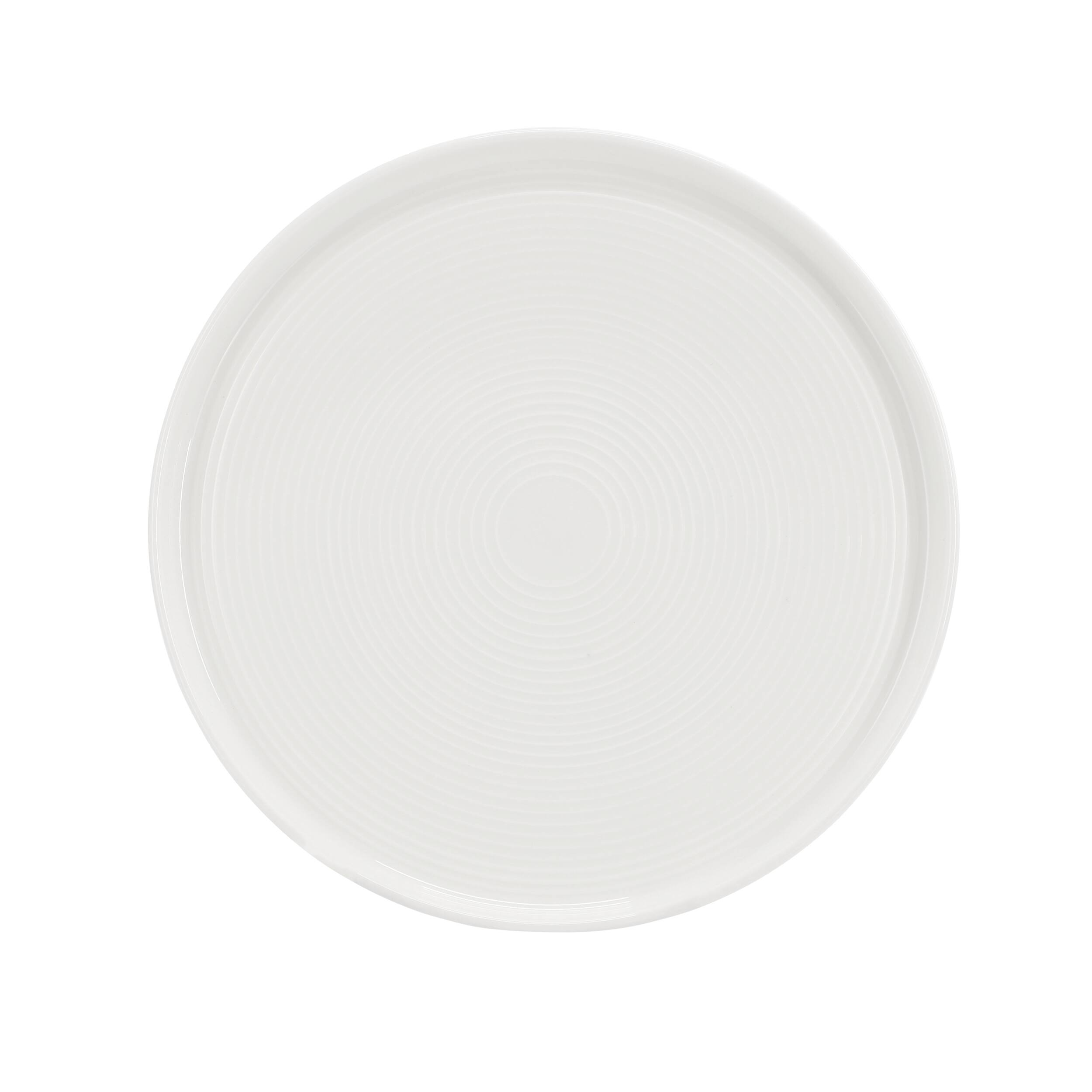 Alt View 3. Gibson - Gibson Elite Annual Rings 16 Piece Bone China Dinnerware Set in White - White.