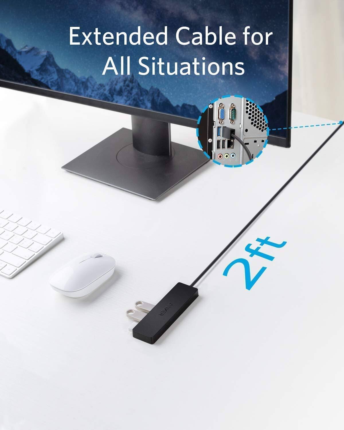 Extended Cable for All Situations, ANKER 2ft