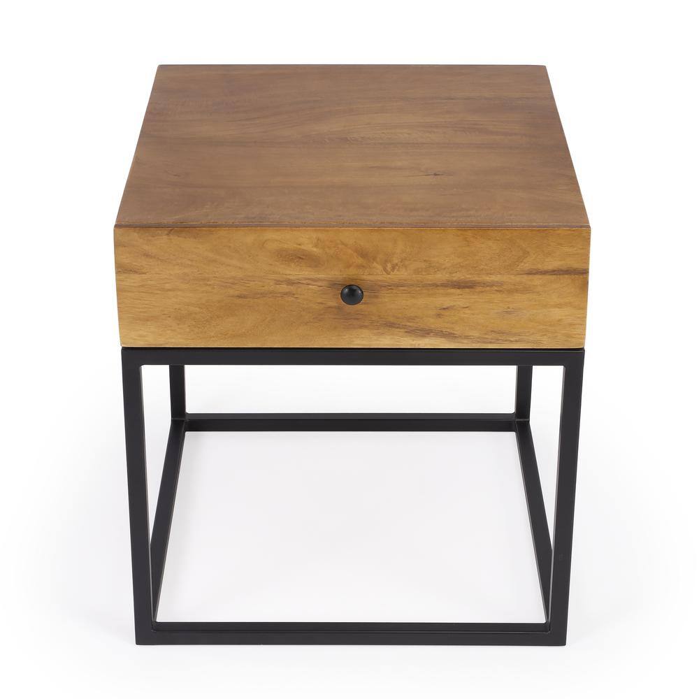 Alt View 2. Butler Specialty - Brixton Iron & Wood End Table - Multi-Color.