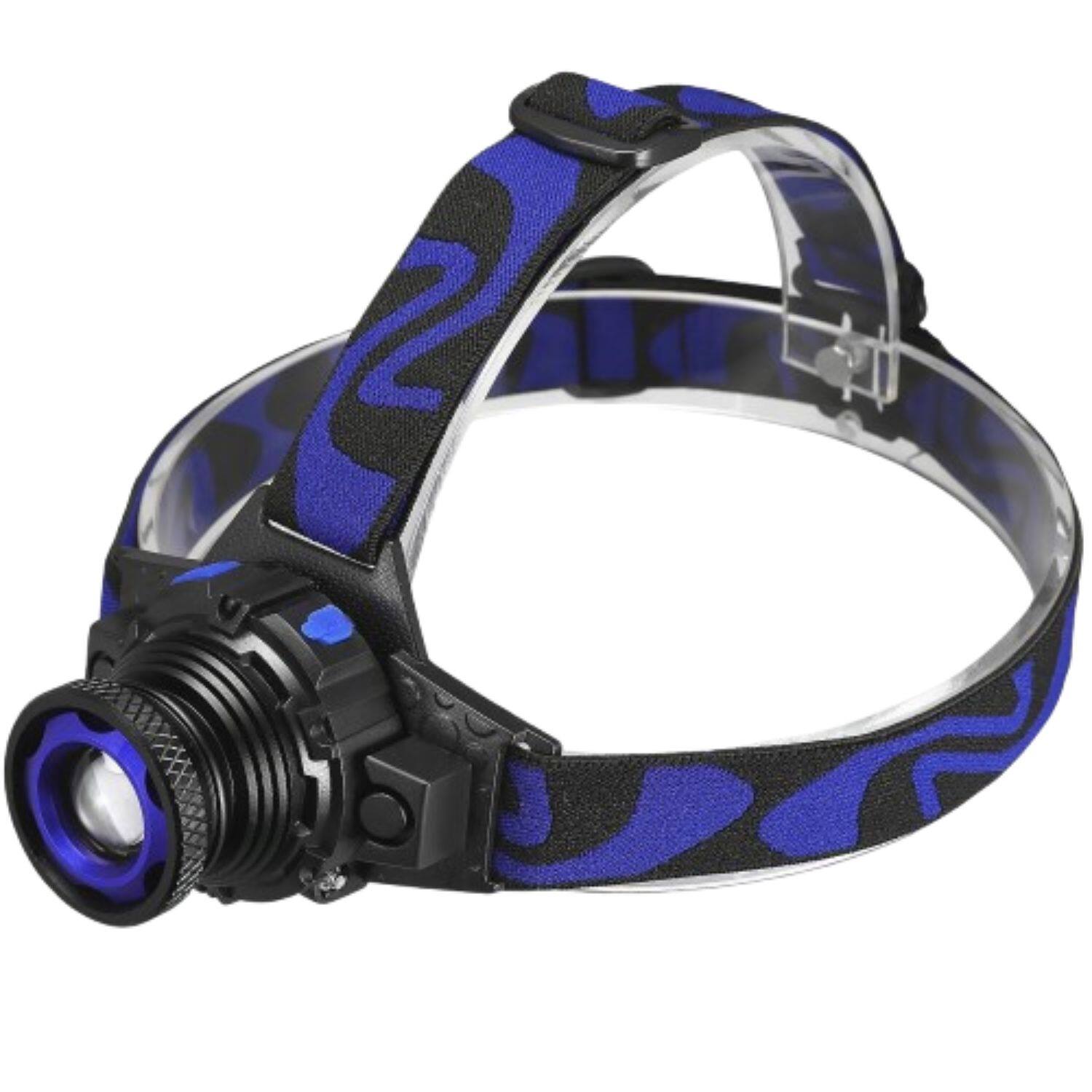 Front. Home Collection - Zoomable LED Headlamp Flashlight with Rechargeable Battery and USB Charger – Adjustable Headlight.