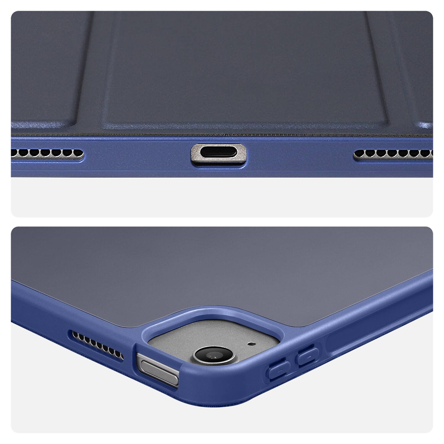 Alt View 1. Vena - For Apple iPad Air 13 Inch Case, iPad Air M3 13 Inch Case, Trifold Stand, iPad Pro 12.9" Case (2022/2021/2020/2018) Blue - Blue.