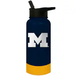 Great American Products - Michigan Wolverines 32oz. Logo Thirst Hydration Water Bottle - Multicolor