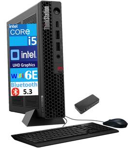 Lenovo - ThinkStation P3 Tiny Mini Desktop (Intel i5-13500, 64GB DDR5, 2TB PCIe SSD, Intel UHD 770, Win 11 Pro) - Black