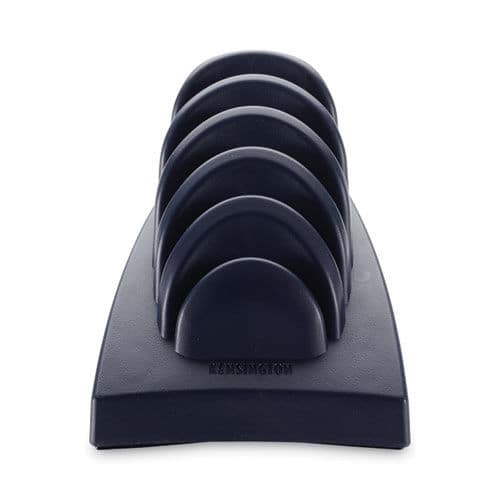Kensington - K62061B InSight Priority Puck Five-Slot Plastic Desktop Copyholder - Blue