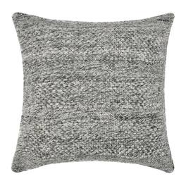 Manhattan Lane - Dolu Throw Pillow, Hand Woven Texture, 24 Inch Recycled - Gray
