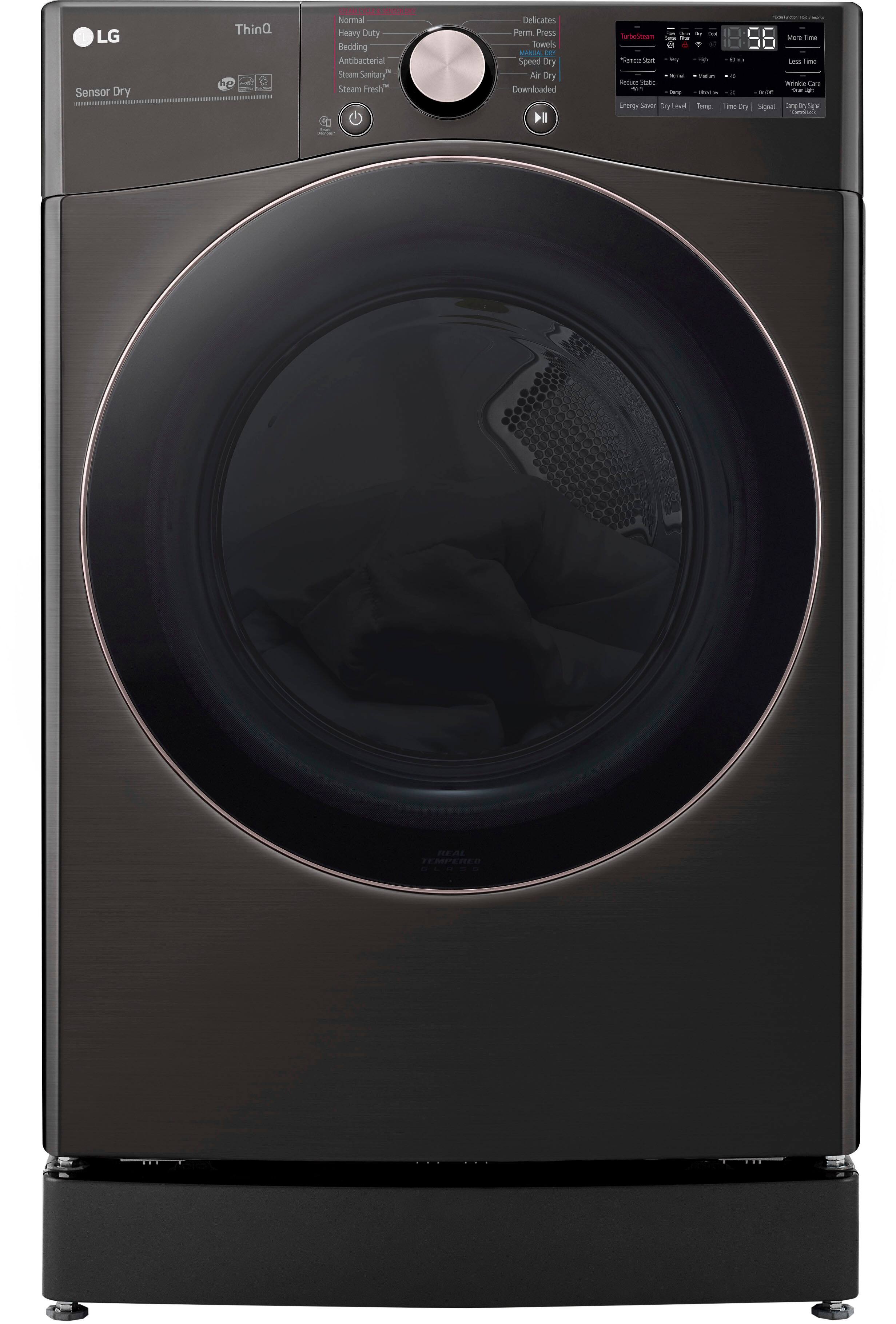 LG Sensor Dry ThinQ ASOOOE Normal Heavy Duty Bedding Antibacterial Steam Sanitary Steam Fresh" Delicates Perm Press Towels wANC - Speed Dry Air Dry Downloaded l TarbefSonam *emoto oT - - Peduce itate - I Enerty Saver Dry Leve - Oe - - - - - - - - Senp Time by More Lme Lss Tme Mirdle Cam Be - Lm Signar Sang bn Seprl i - REALL TEMEREO