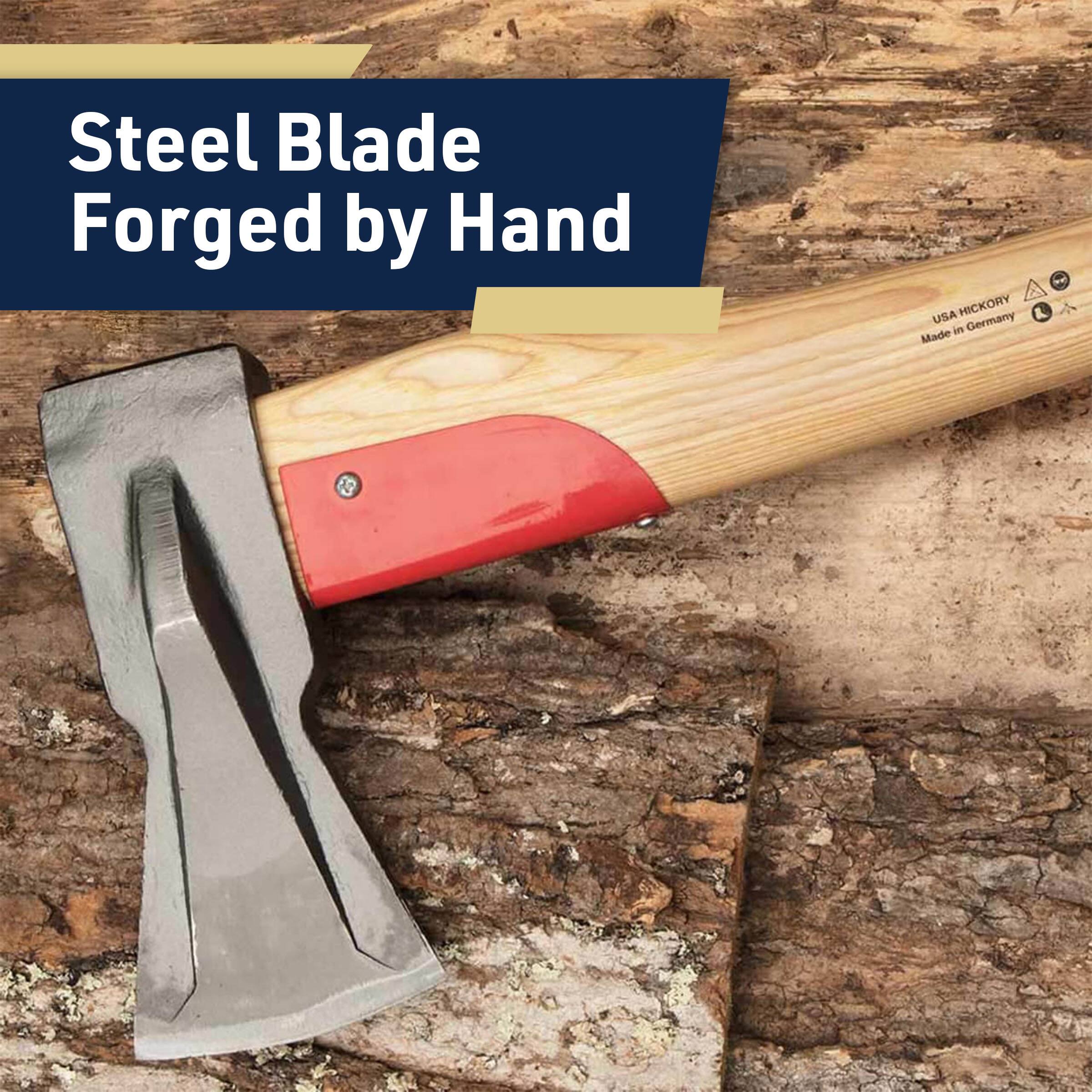 Steel Blade Forged by Hand  
USA Hickory  
Made in Germany