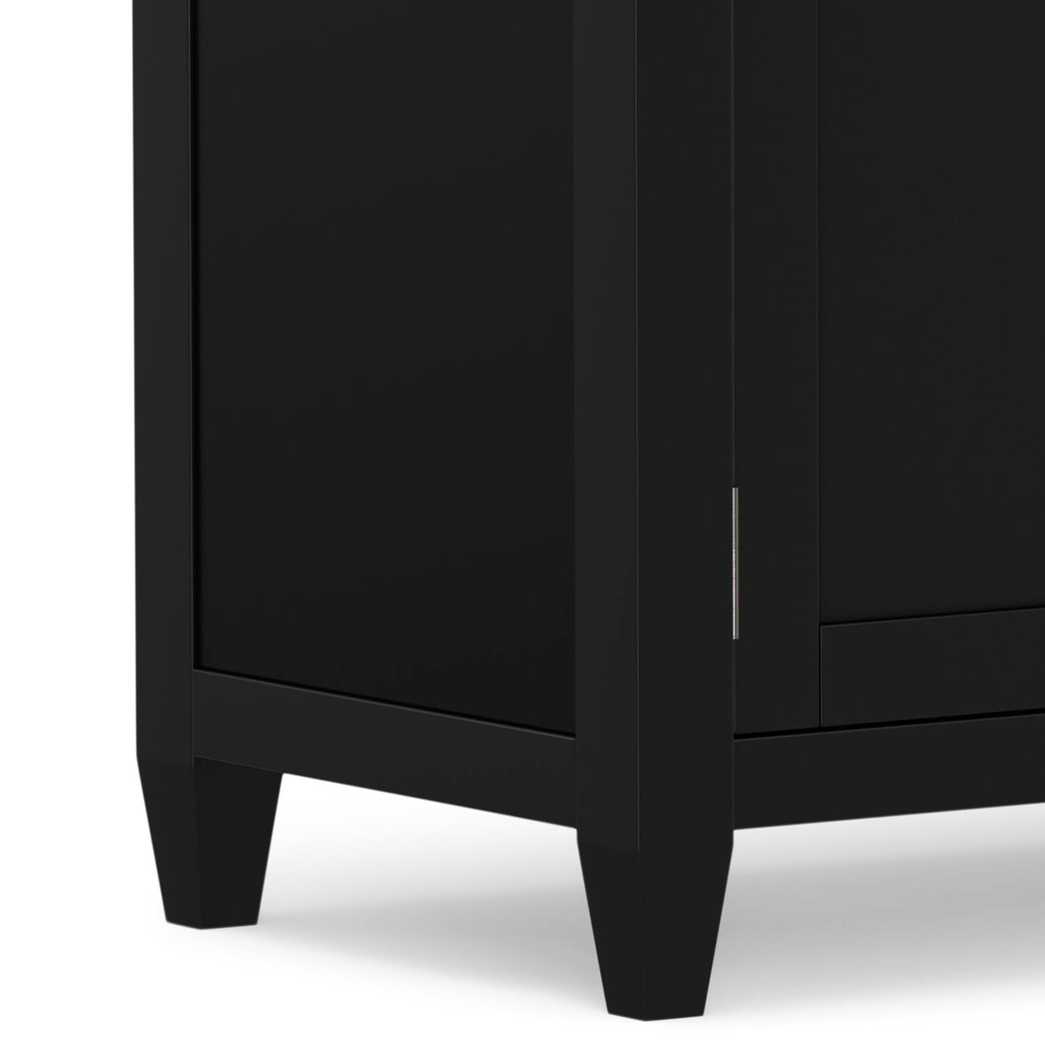 Alt View 8. Simpli Home - Carlton TV Media Stand - Black.