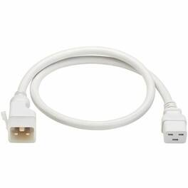 Tripp Lite - PDU POWER CORD, C19 TO P-LOCK LITE C20 - 20A, 250V, 12 AWG, 3 FT. (0.9 M) - White
