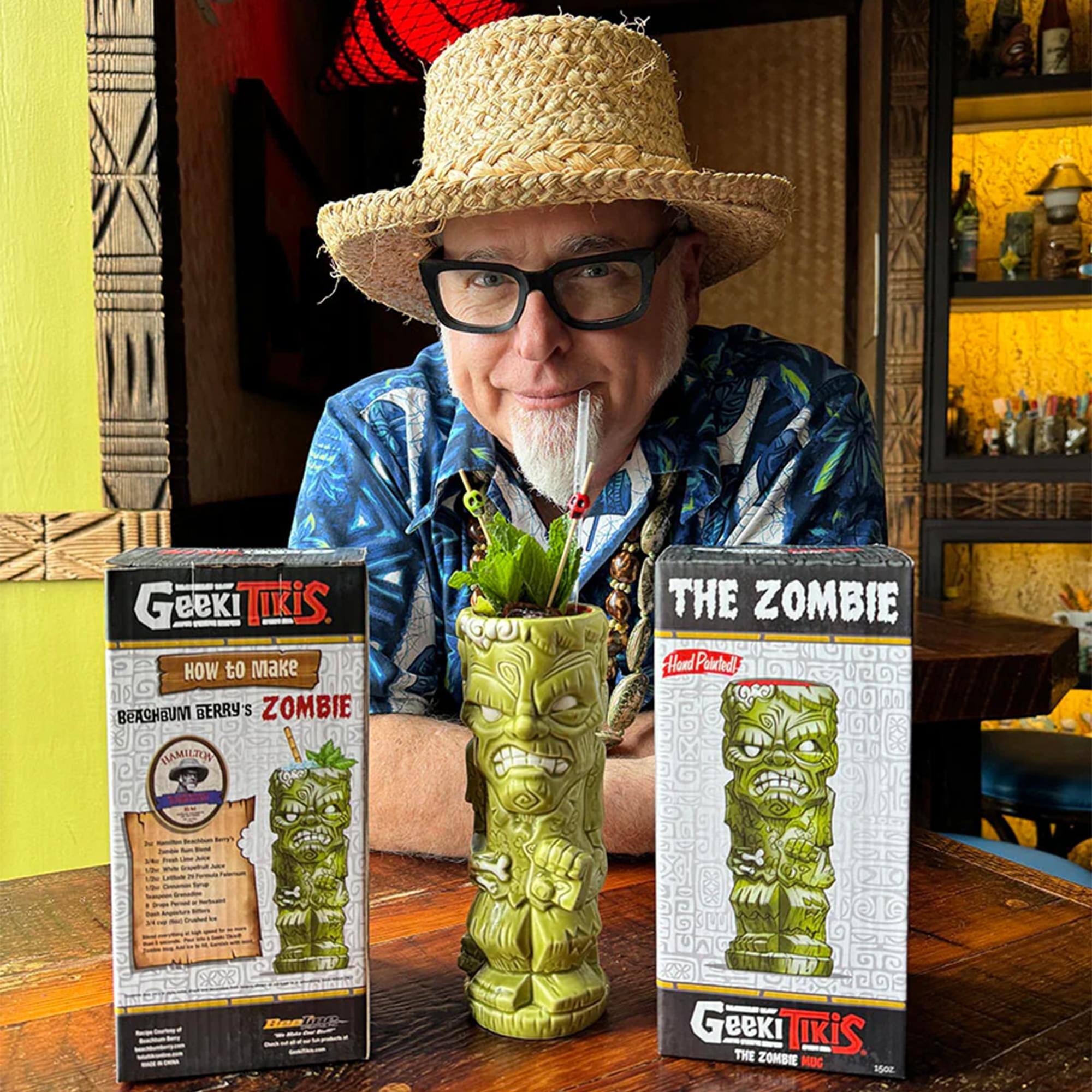 Geeki Tikis. How to Make Beagleberry's Zombie. The Zombie. Geeki Tikis. The Zombie Mug. 15oz.