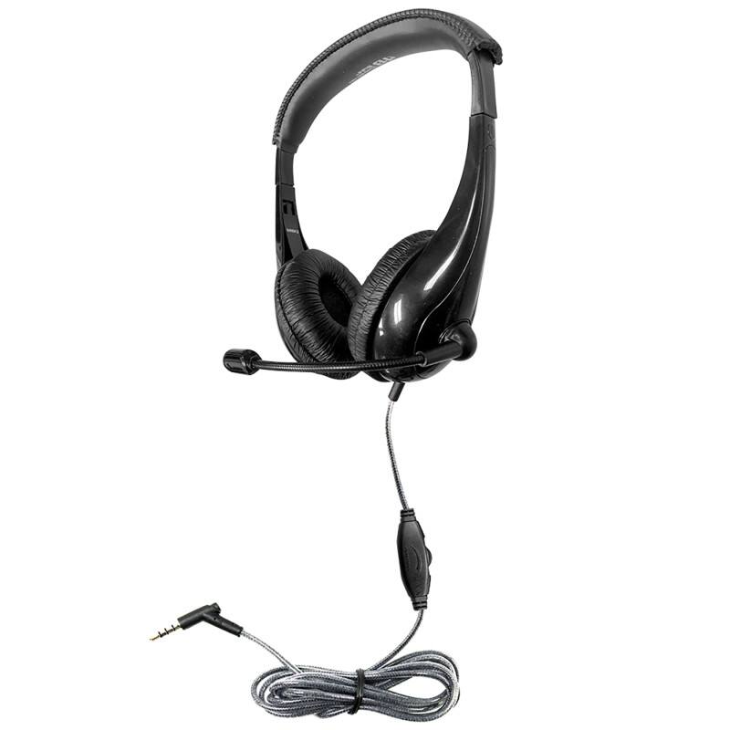 Front. HamiltonBuhl - Motiv8 TRRS Classroom Headset with Gooseneck Mic and In-line Volume Control.