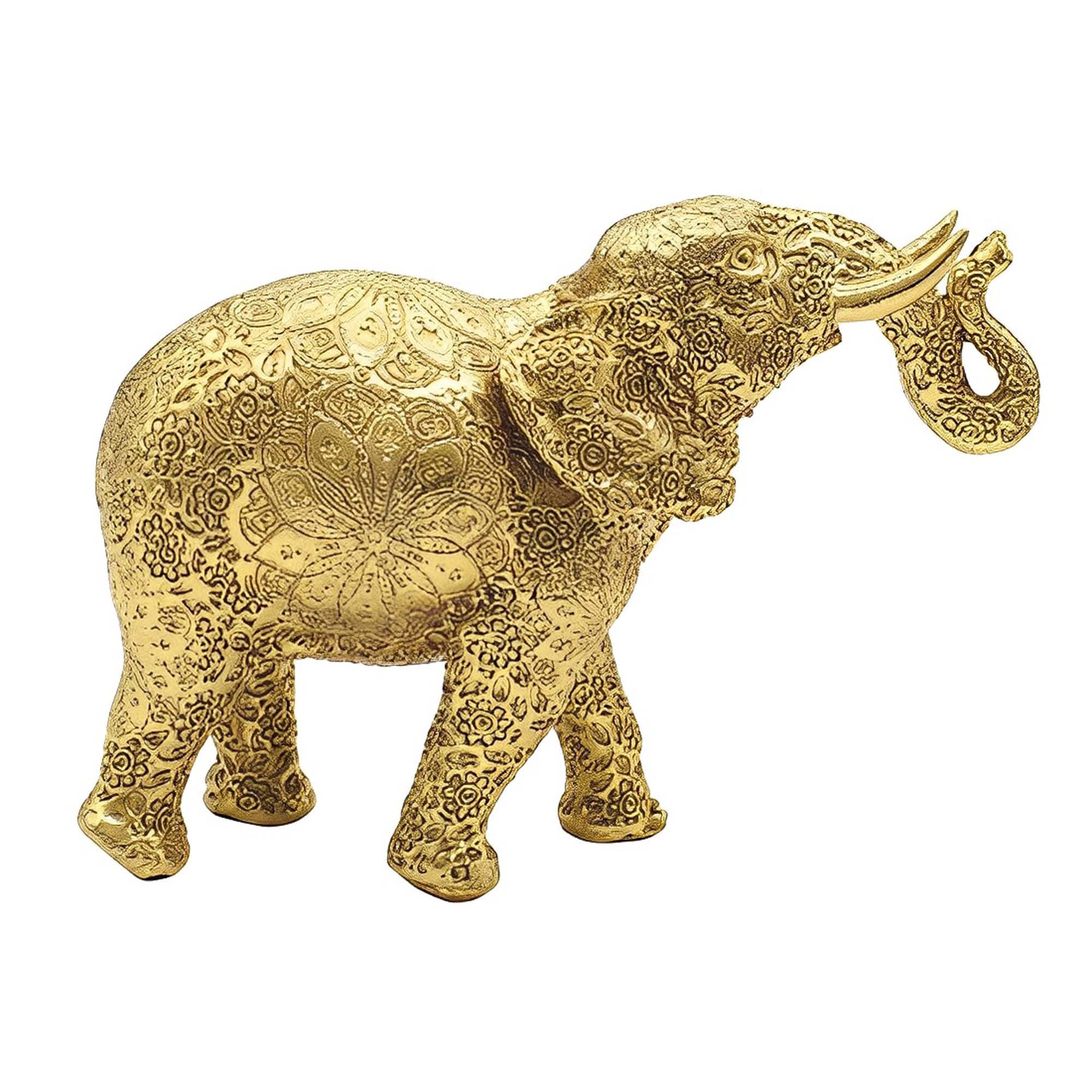 FC Design - 15.5"W Thai Elephant Figurine Statue Office Desk Tabletop Home Decor Gift - Multi-Color