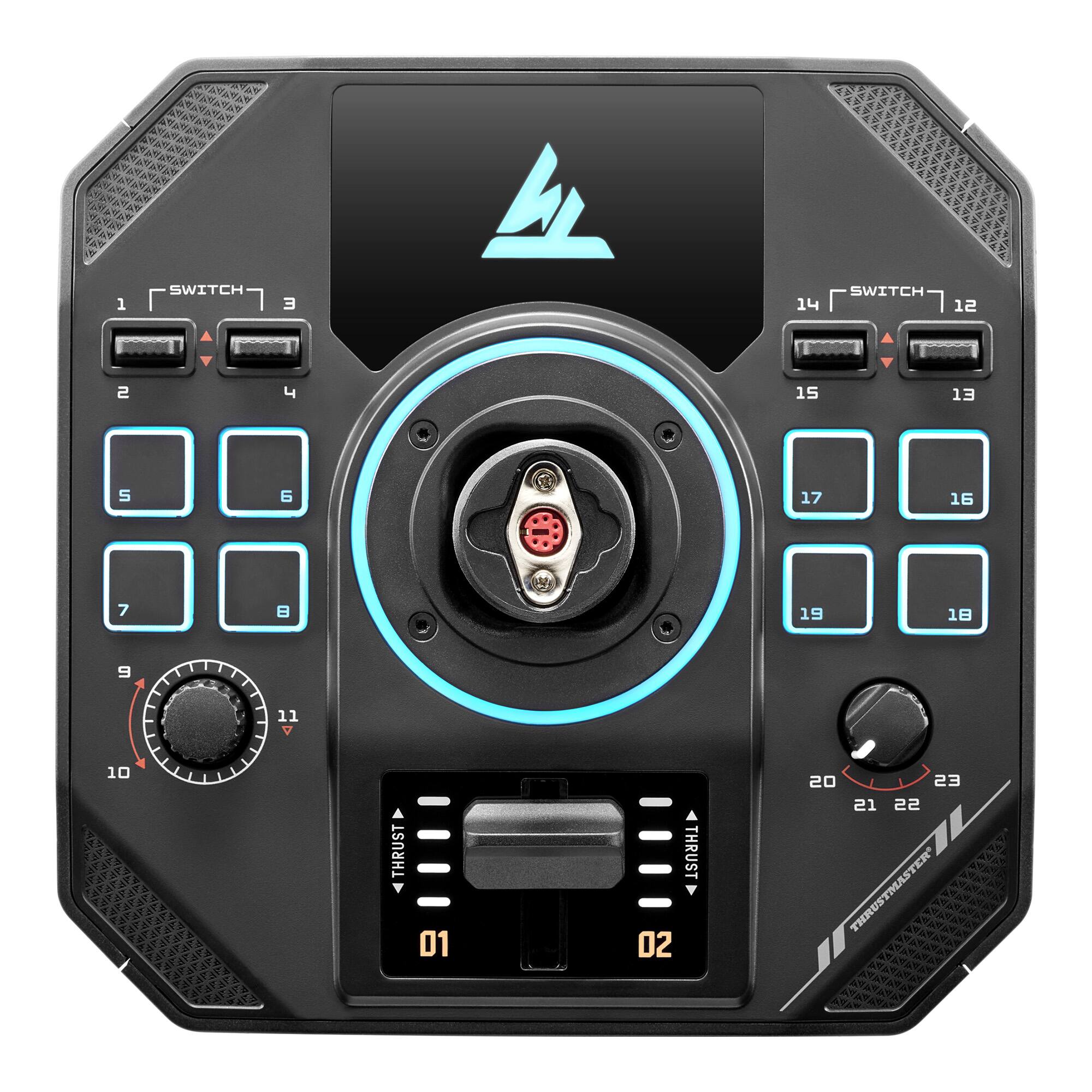 1 SWITCH E 14 SWITCH 12 2 4 15 13 5  17 16 7  19 1 9 11 V 10 THRUST - 01 THRUST Y 02 20 23 21 22 THRUSTMASTER