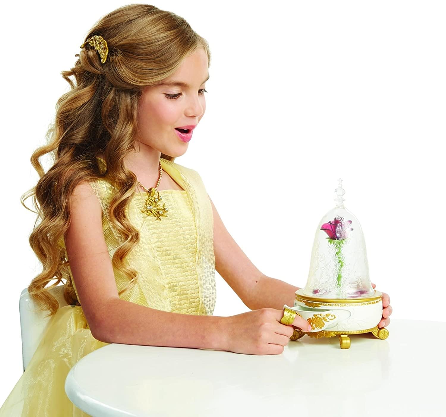 Alt View 10. Disney - Disney Beauty and the Beast Lights & Sound Enchanted Rose Jewelry Box - Gold.