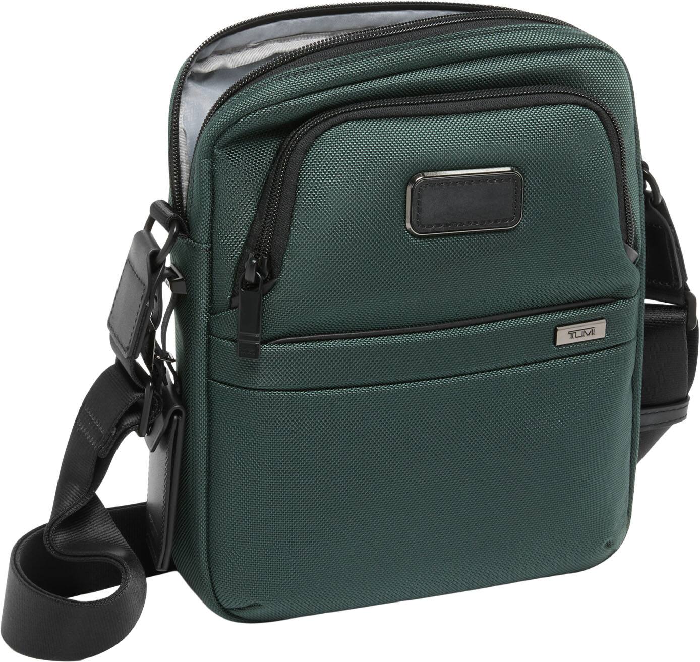 Angle. TUMI - Alpha Medium Crossbody - Terra Brown.
