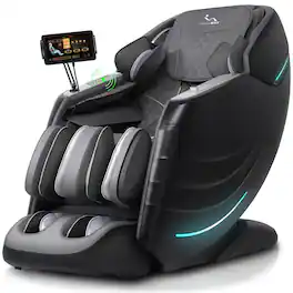 MassaMax - 2026 Massage Chair with OTA Updates,Heat & Foot rollers Massage,APP Control - Black