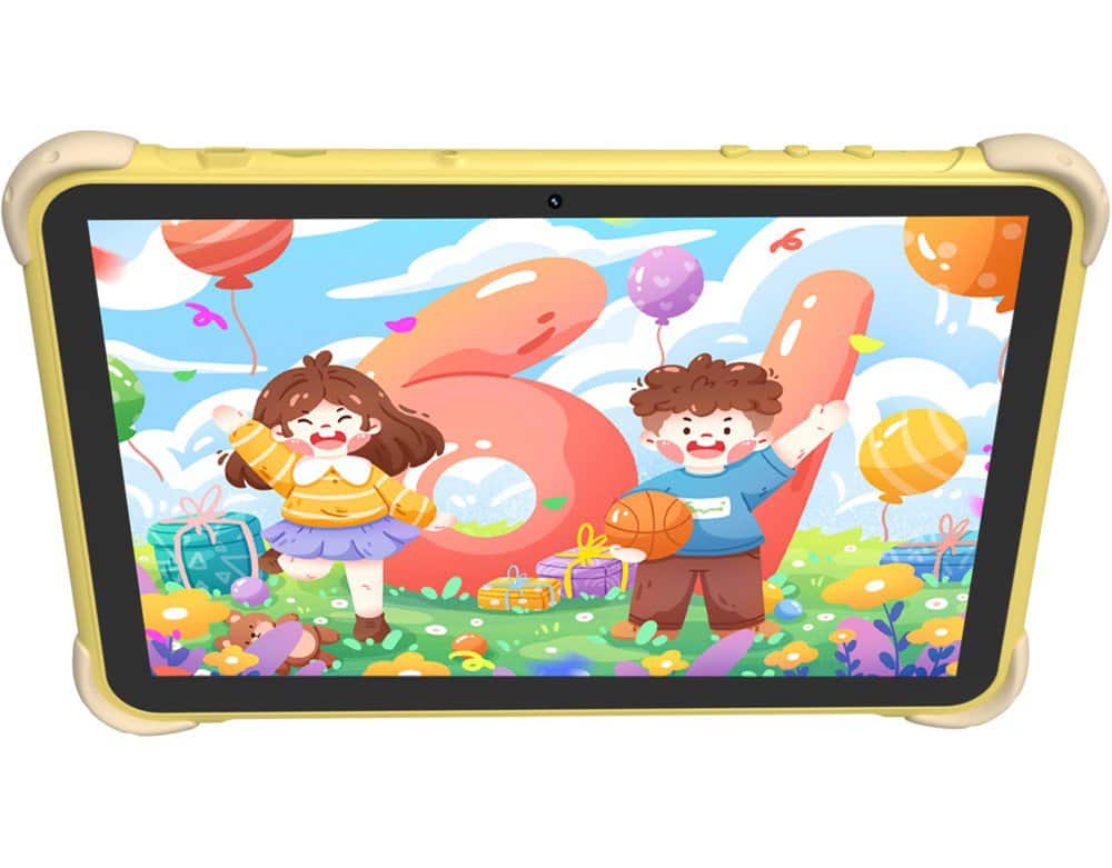 Front. Kodak - KT102 10.1" 800*1280 4GB+64G Android 15 Kids Tablet - Lemon Yellow.